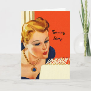 Birthday Card Fun Turning 60 It's Not As Scary As