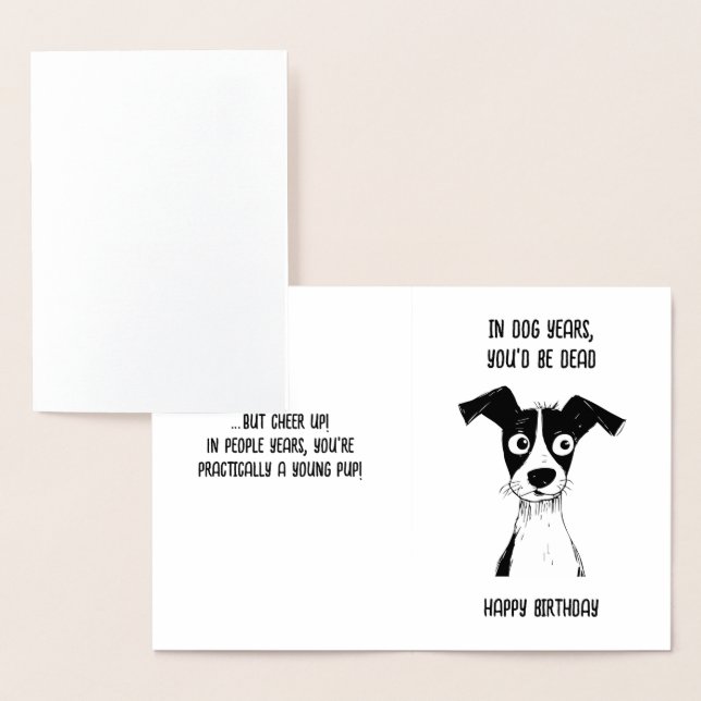 Birthday Card Funny birthday card For Grandpa, Dad (Display)