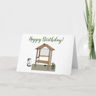 Birthday card gardening