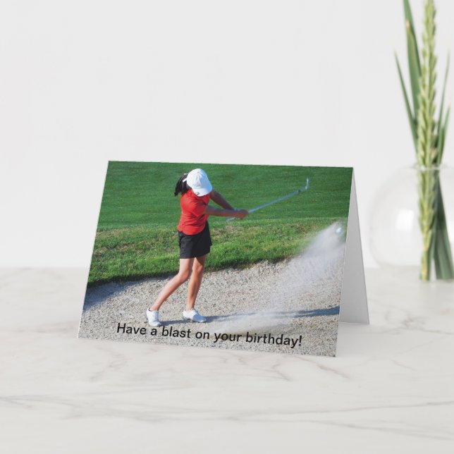 Birthday Card Golf (Front)