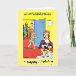 Birthday Card - Golf Balls