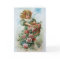 Birthday Card Greetings Roses Victorian Girl