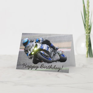 Birthday Card: Guy doing Motocross Tricks Card