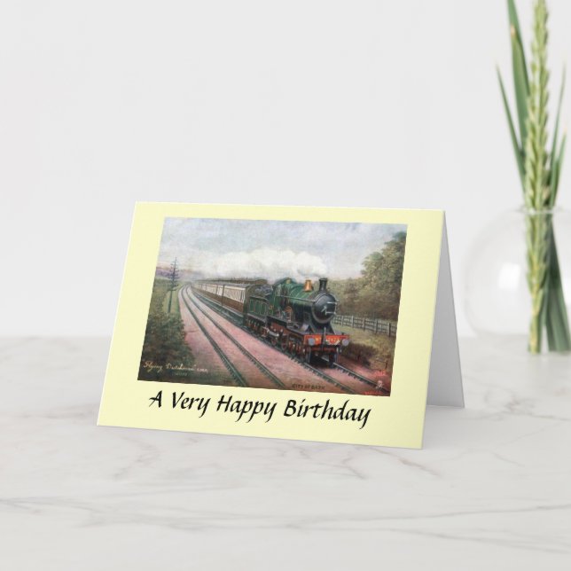 Birthday Card - GWR "Flying Dutchman" (Front)