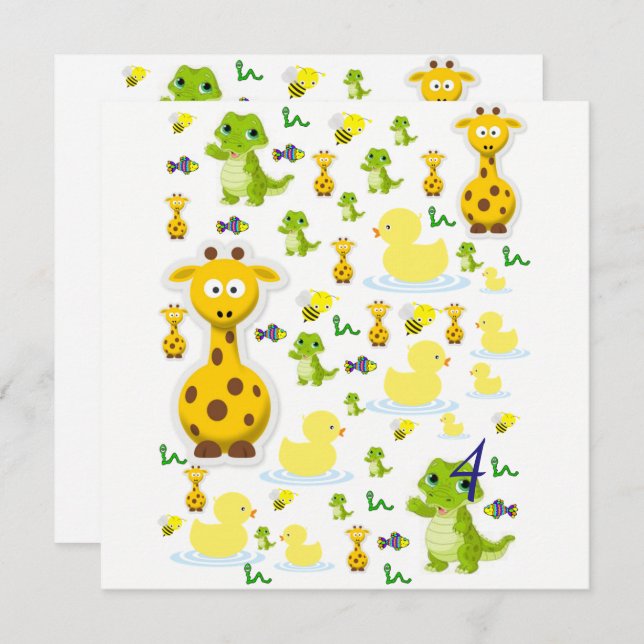 Birthday Card Invitation (Front/Back)