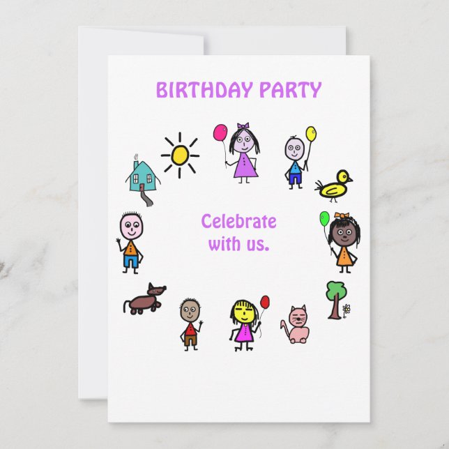 Birthday Card Invitation (Front)