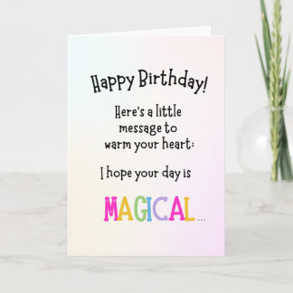Birthday Card - Magical Unicorn Farts