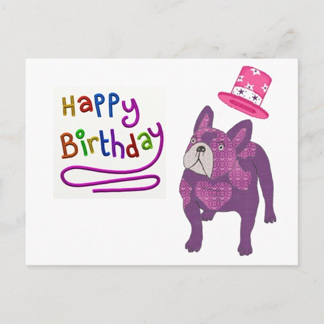 Birthday Card Mastiff Postcard (Front)
