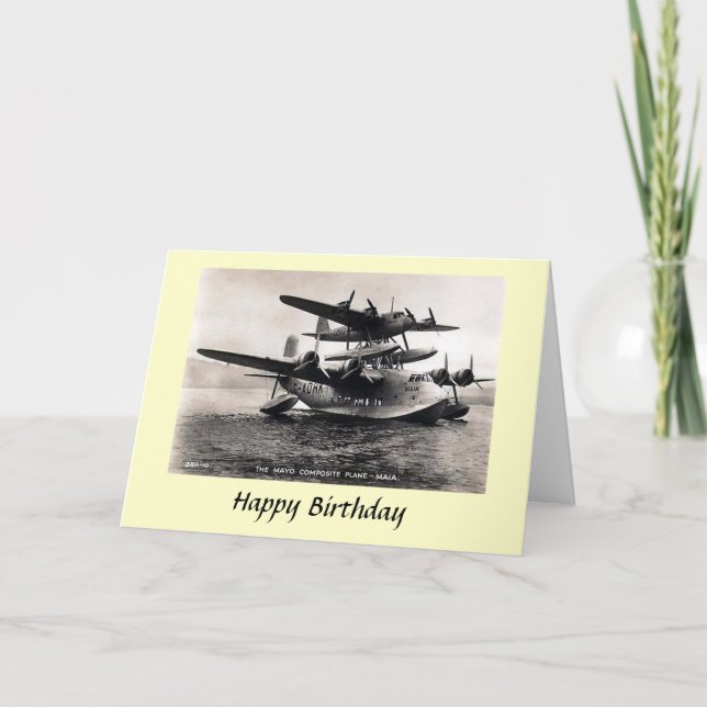 Birthday Card - Mayo Composite Plane - Maia (Front)