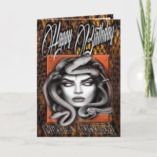 Birthday card medusa