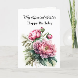 Birthday Card-My Special Sister Card