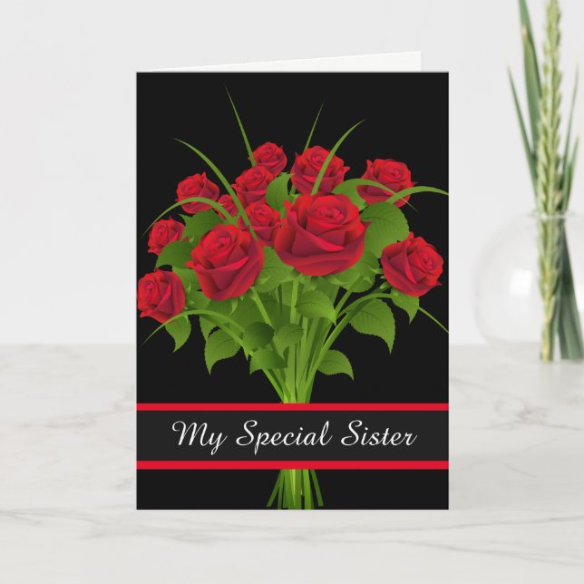 Birthday Card-My Special Sister Card (Front)