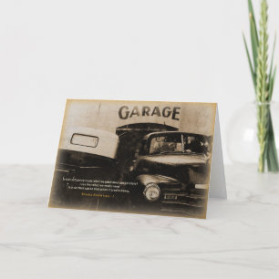 Birthday Card: Old garage Card
