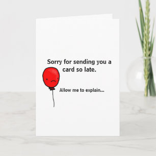 Birthday Card Paradox - belated birthday