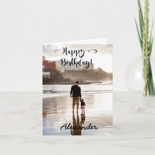 Birthday Card Photo Custom  (Front)