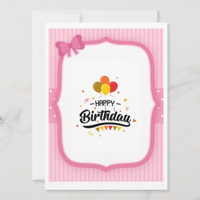 Birthday card pinky (Front)