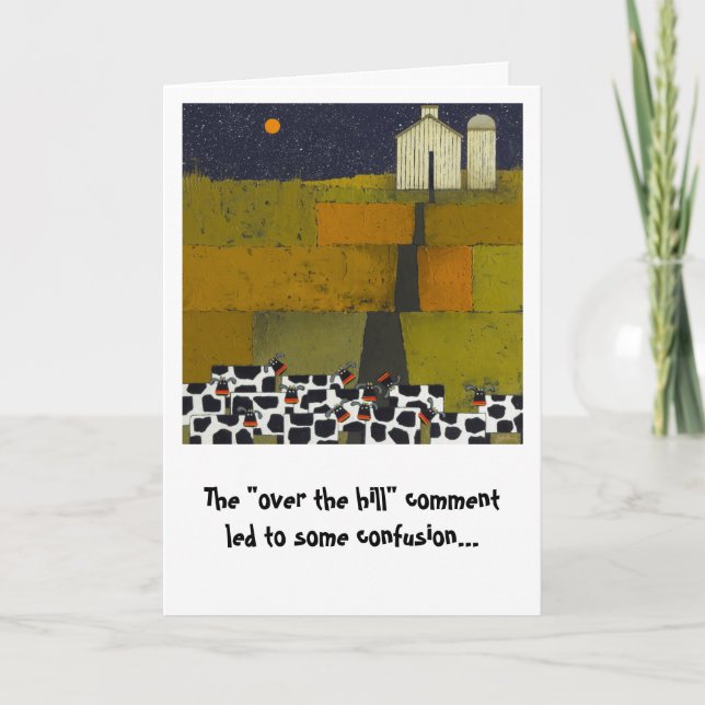 Birthday Card silly cows (Front)