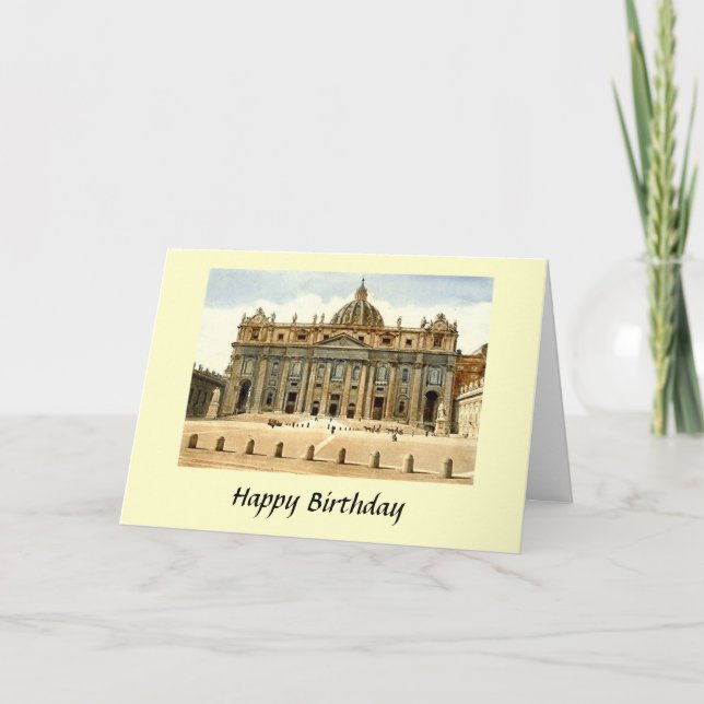 Birthday Card - St Peter's, Rome (Front)