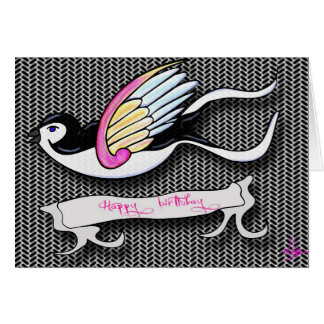 Birthday card Swallow