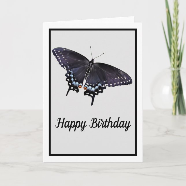 Birthday Card Swallowtail Painting (Front)