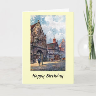 Birthday Card - Town Hall, Shrewsbury, Shropshire