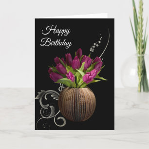 Birthday Card -Tulips