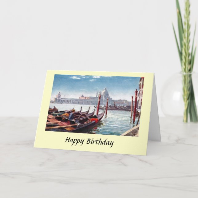 Birthday Card - Venice (Front)