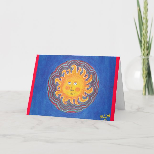 Birthday Card - vibrant sunshine (Front)