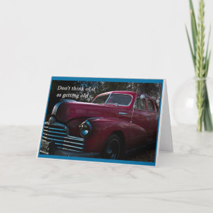 Birthday Card vintage car