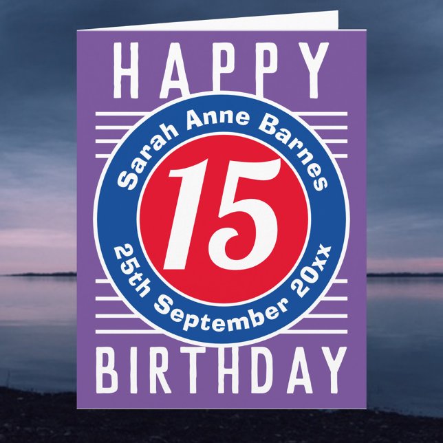 Birthday Card with Age, Name, & Date (Creator Uploaded)