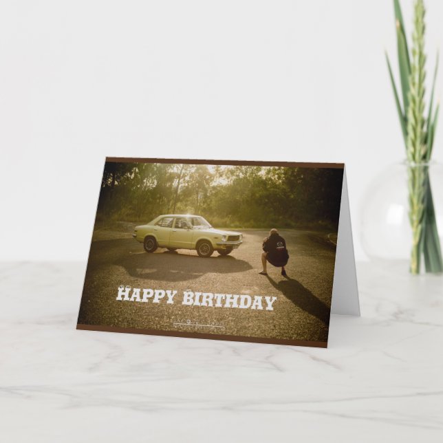 Birthday card with car (Front)