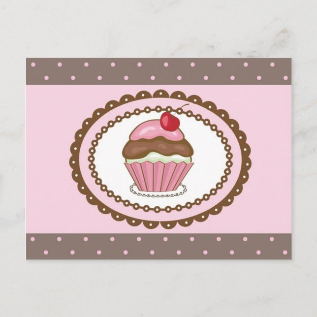 Birthday card with cupcake (Front)