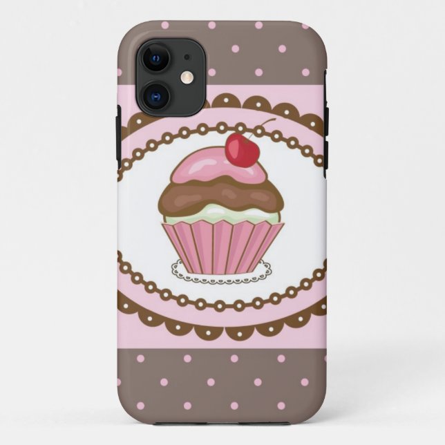 Birthday card with cupcake Case-Mate iPhone case (Back)