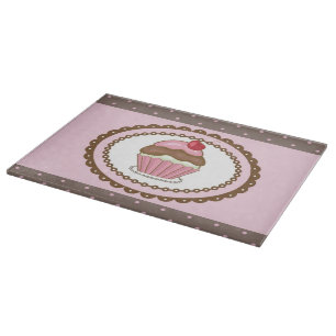 Birthday card with cupcake cutting board