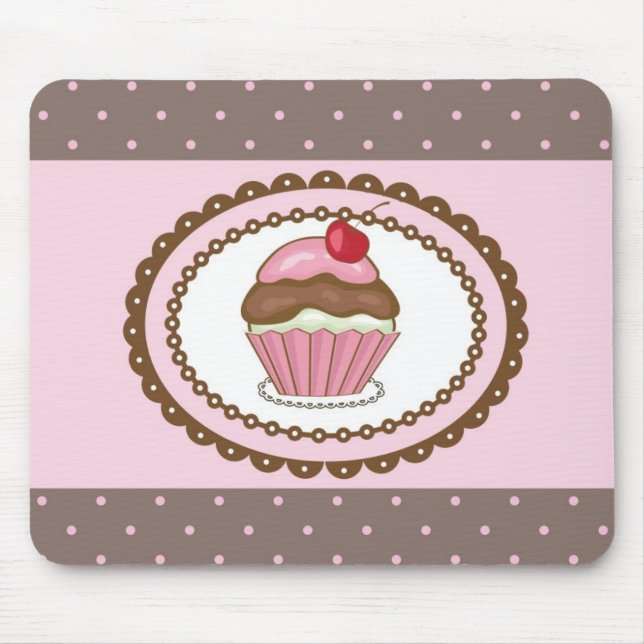 Birthday card with cupcake mouse pad (Front)