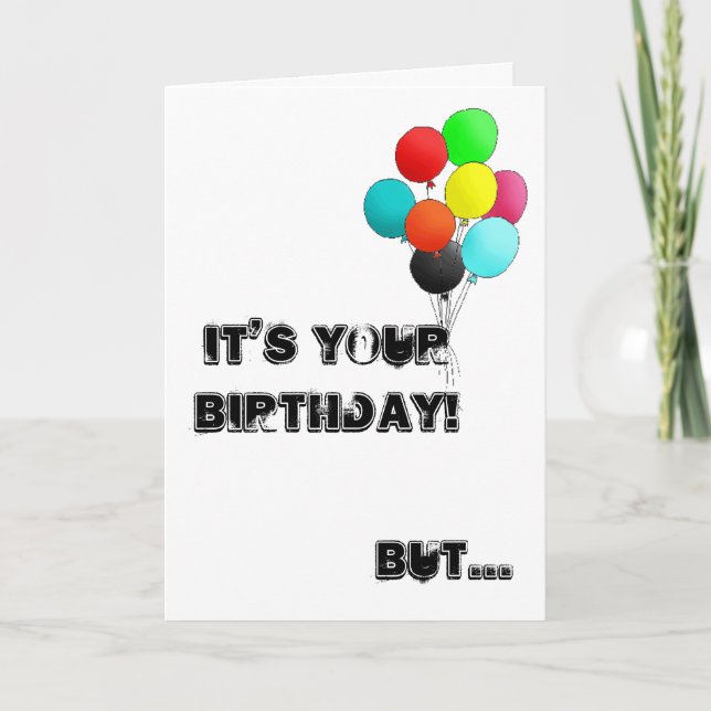 birthday card with honey badger (Front)