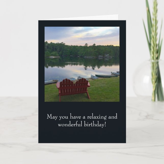 Birthday Card - With image from Boothbay, Maine (Front)