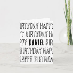Birthday Card With Name (3-6 letters)