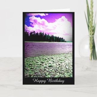 Birthday Card with River Photograph (blank inside)