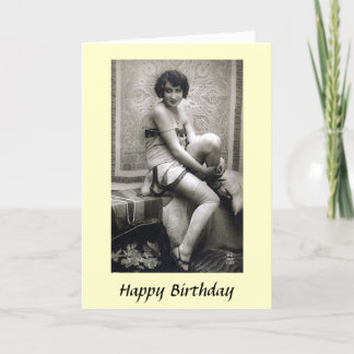 Birthday Card - Young Lady, 1920s