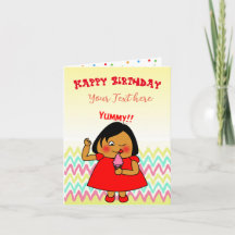 Birthday Card - Yummy
