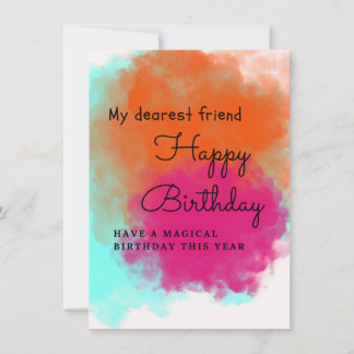 Birthday cards for children with unicorn