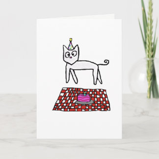 Birthday Cat Card