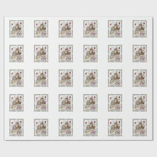 Birthday Cat Cat Birthday Age Vintage Vector Art S Wrapping Paper