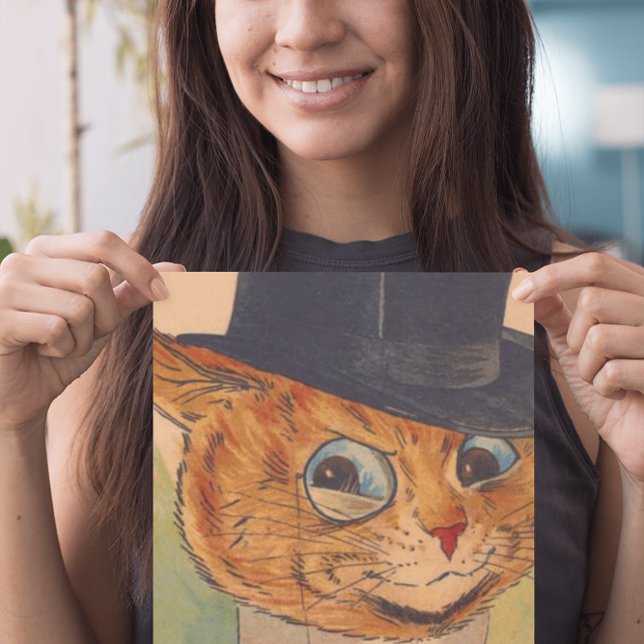 BIRTHDAY CAT DAD LOUIS WAIN FOR GREETING CARDS (Creator Uploaded)