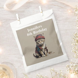 birthday cat in scottish Disguise  Favour Bag