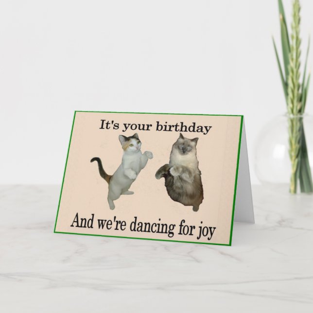 Birthday Cats Card (Front)