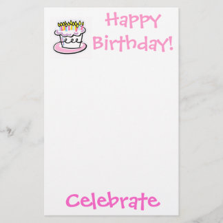 birthday, Celebrate, Happy Birthday! Stationery