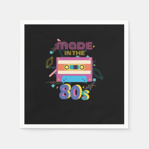 Birthday Celebration Gift Made In The 80s Vintage  Napkin