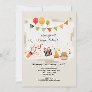 Birthday Celebration Invitation
